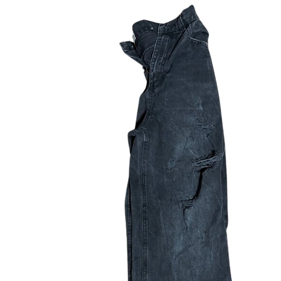 Ardene '90S High Rise Black Ripped Jeans - Picture 2 of 4